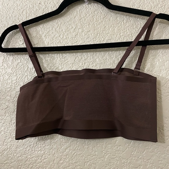 NWOT Skims Mesh Thong Briefs & Mesh Tube Top Adjustable Straps Size M Brown - Picture 3 of 9